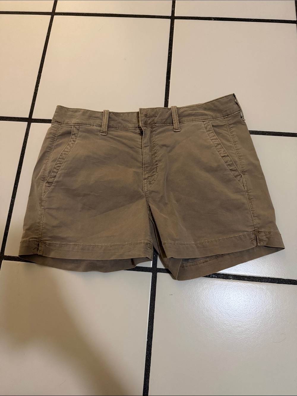 American Eagle Outfitters Women's Tan Chino Bermuda Shorts